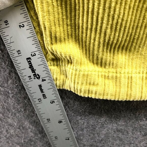 Urban Outfitters Yellow Corduroy Volley Short Mens M Pull On Relaxed Pleated - Picture 7 of 10